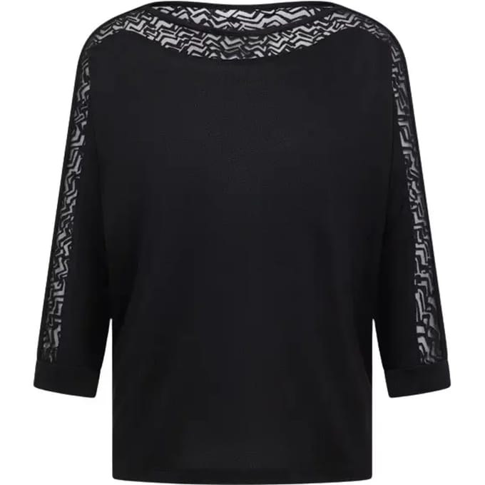 Dames-T-shirt met lange mouwen Cecil Batwing Burnout
