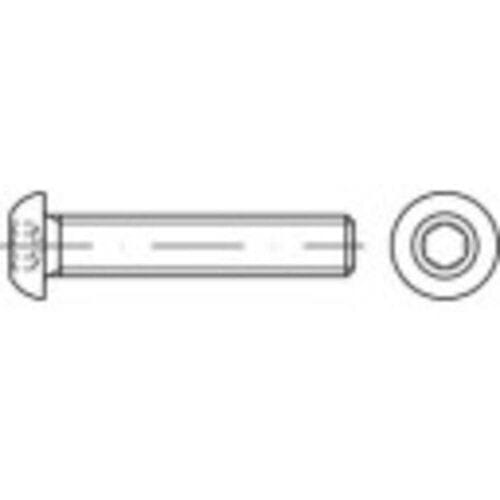 TOOLCRAFT 148115 Lenskopschroeven M6 50 mm Binnenzeskant (inbus) Staal 200 stuk(s)