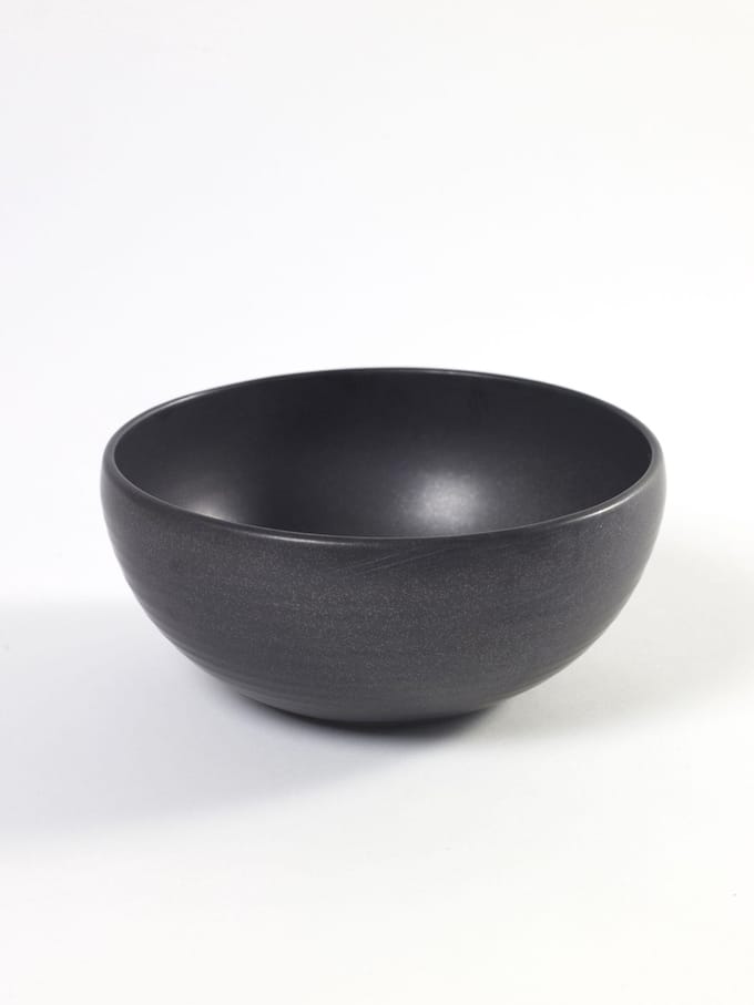 Serax Pure by Pascale Naessens Kom - Large - Ø20cm x H9cm - Zwart - 1 stuk