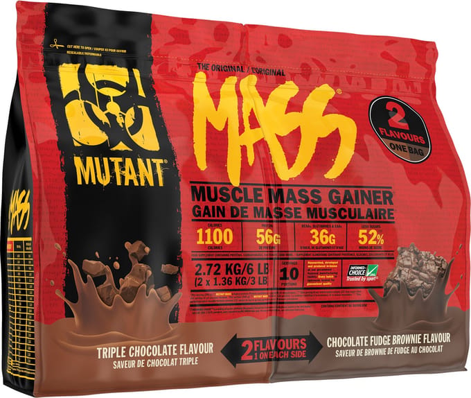 Mutant Mass Dual Chamber Bag - 2720 g - Triple Choco / Choco Fudge
