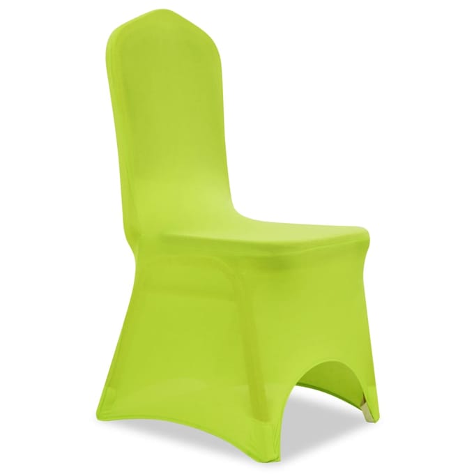 vidaXL - Stoelhoes - stretch - 4 - stuks - groen
