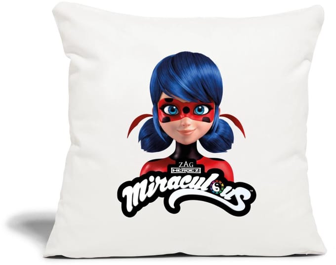 Miraculous Ladybug Met Logo Sierkussenhoes, 45 x 45 cm