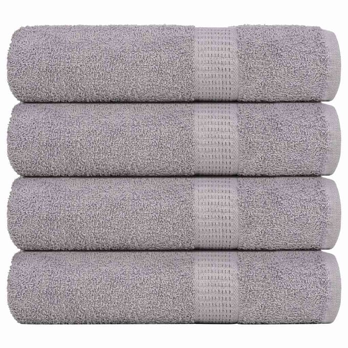 vidaXL - Handdoeken - FROGN - 4 - st - 50x100 - cm - 360 - g/m² - grijs