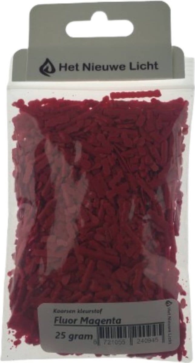 Het Nieuwe Licht ® - Kaarsen kleurstof - FLUOR MAGENTA - 25 gram