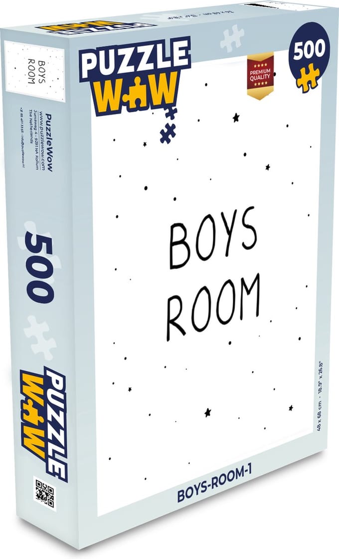 Puzzel Quotes - Boys room - Spreuken - Jongens - Kind - Legpuzzel - Puzzel 500 stukjes