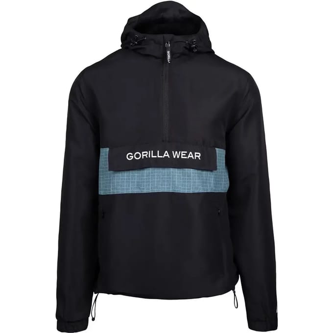 Gorilla Wear Bolton Windbreaker - Unisex Anorak - Zwart - M