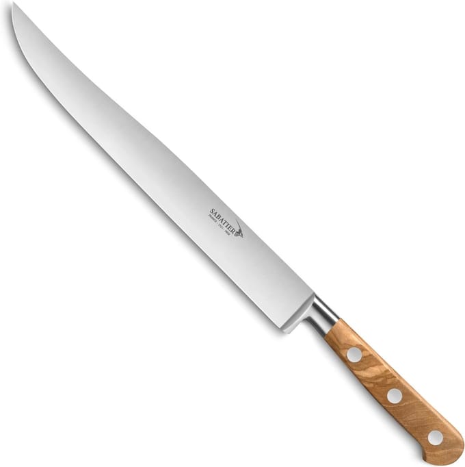 Déglon Trancheermes – Gesmeed Lemmet – Olijfhouten Heft – 22 cm – Elegant en Duurzaam