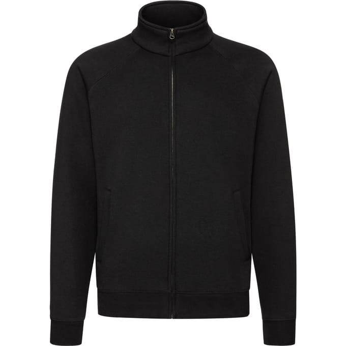 Fruit of the Loom Sweatjack Heren Premium (Zwart)