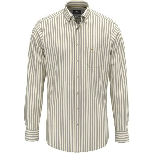 Fynch-Hatton Overhemd Washed Oxford Stripe Button-Down Amber / male