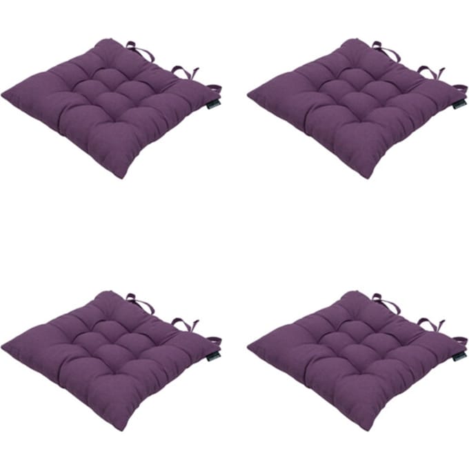 Madison - Zitkussen Panama purple - Ca. 46x46 cm - Set van 4