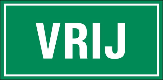 Vrij magneetsticker 100 x 50 mm