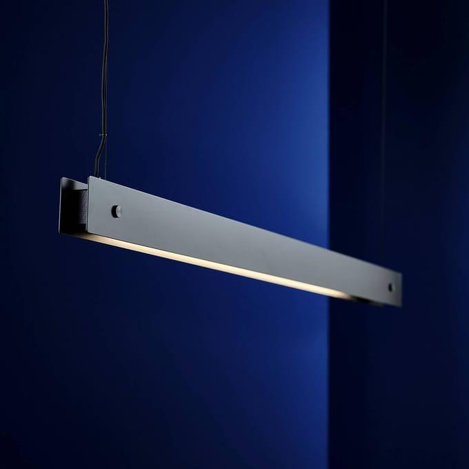 FRANDSEN Hanglamp Bridge, zwart, up/down, 150 cm, G13