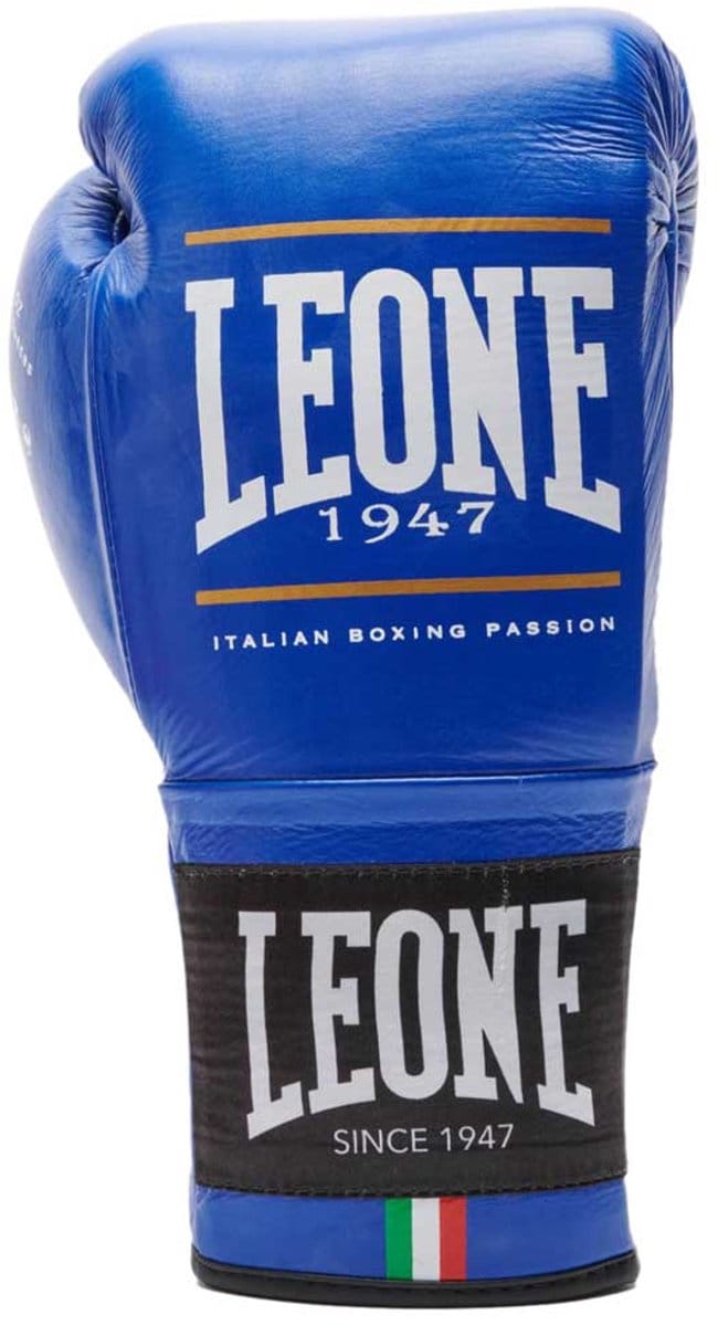 Leone1947 Shock Plus Kunstleren Bokshandschoenen Blauw 8 oz
