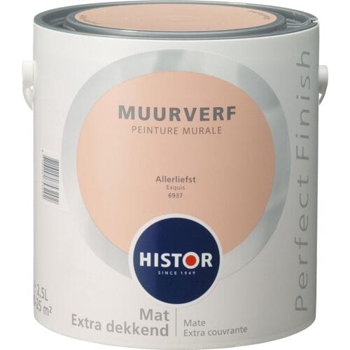 Histor Perfect Finish Muurverf Mat - Allerliefst - 2,5 liter