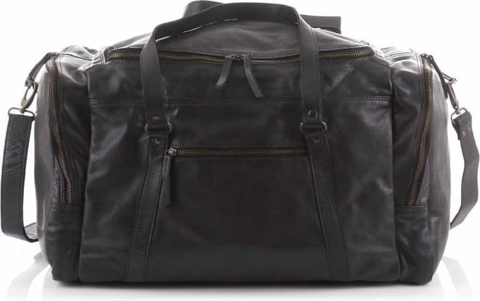 Bear Design Max CL32879 leren weekendtas - Zwart
