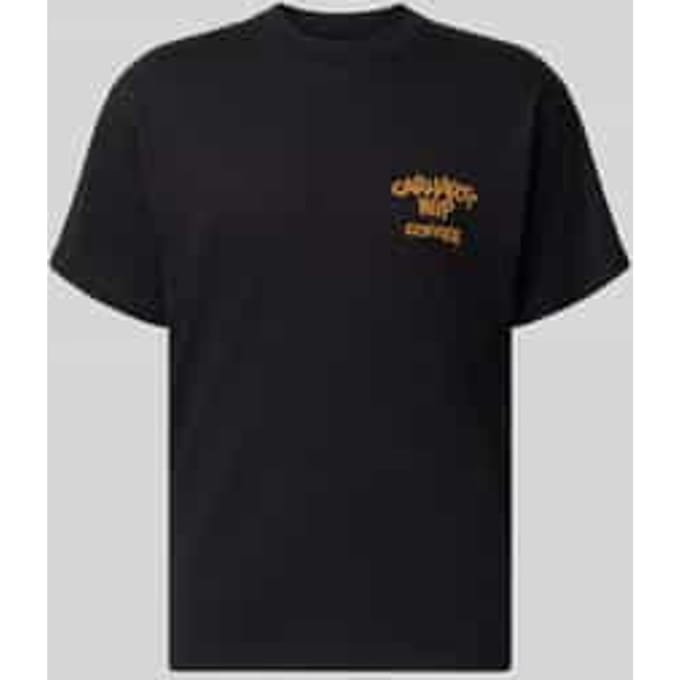 regular fit T-shirt met motiefprint op de achterkant