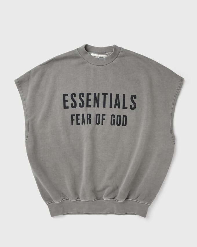 RELAXED FLEECE CUTOFF SWEATSHIRT