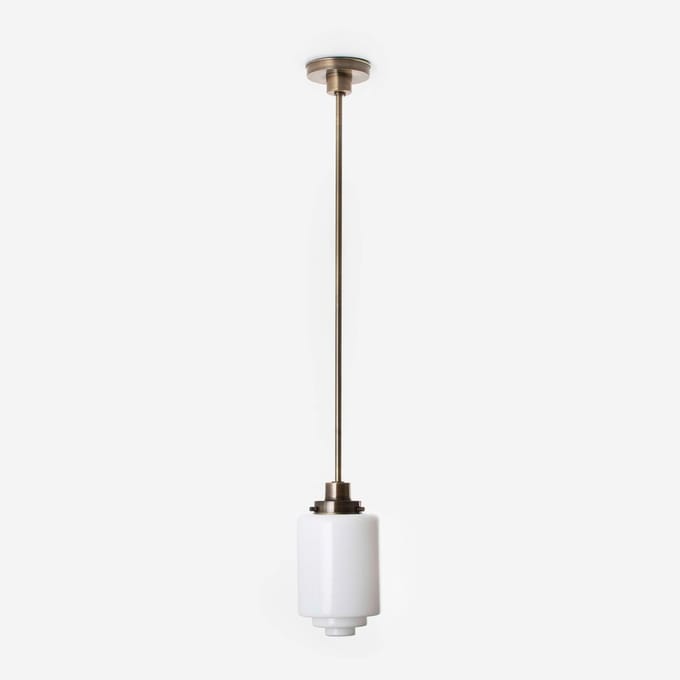 Hanglamp Getrapte Cilinder Medium 20's Brons - Art Deco Trade