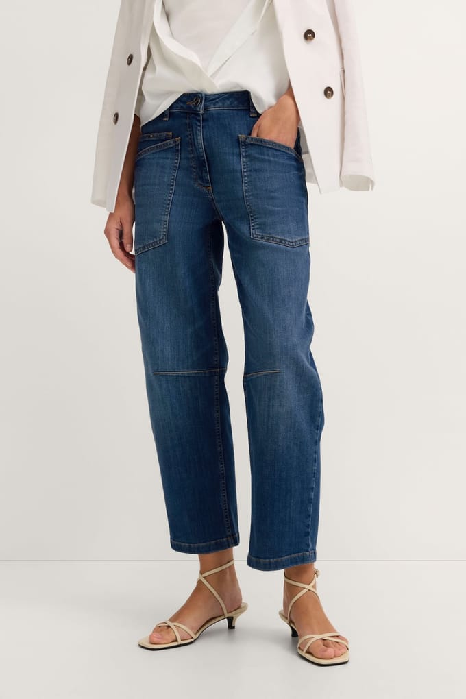 Bugatti Damen Jeans met opgestikte zakken