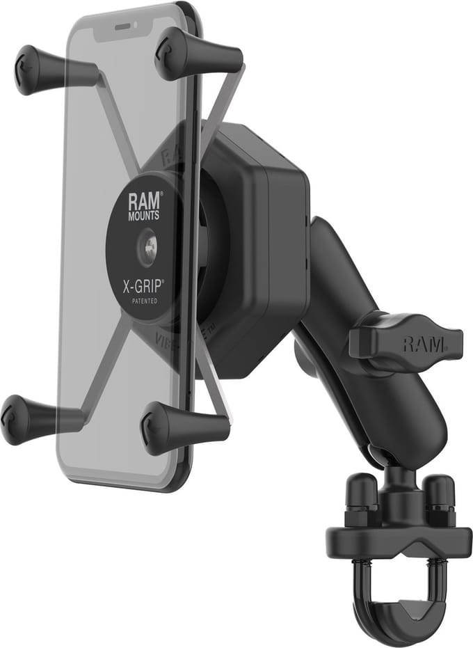 X-Grip® Grote Telefoonhouder met Bal & Vibe-Safe™ Adapter-Keuze montage