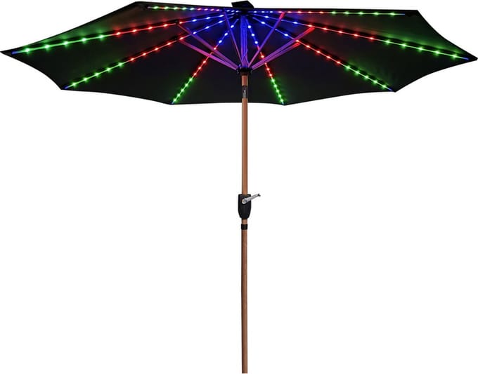 Mambo LED parasol Ø3m - antraciet