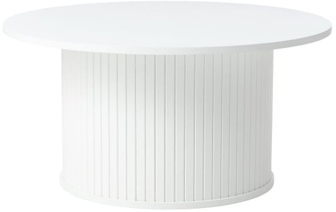 Salontafel Nola rond eiken 90 cm - Wit