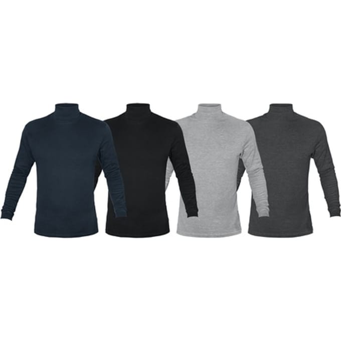 Set van 2 coltruien met lange mouwen: Blauw + donkergrijs / M