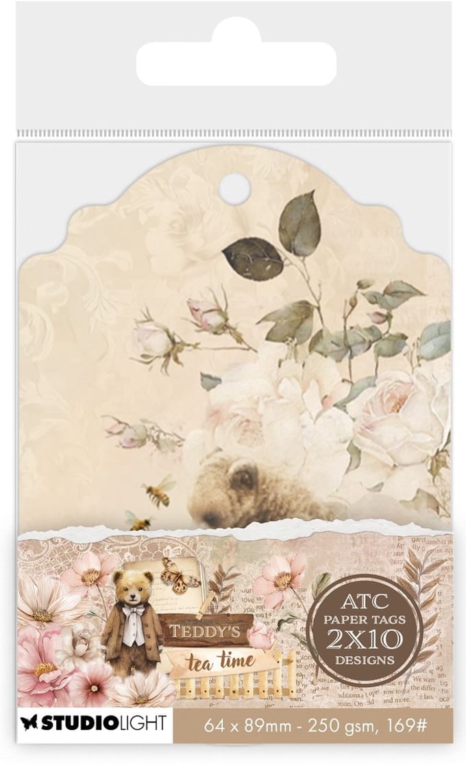 ATC tags - Teddy's tea time nr. 10