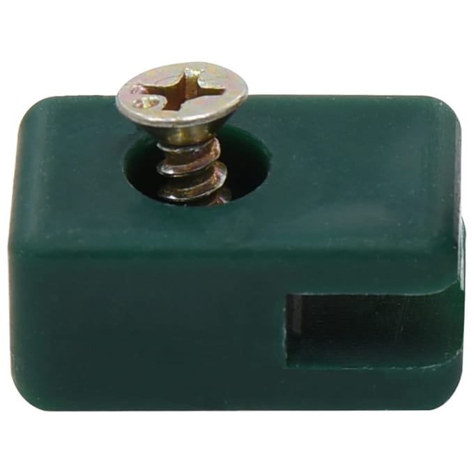 vidaXL - Spandraadhouder - met - schroef - 100 - sets - groen