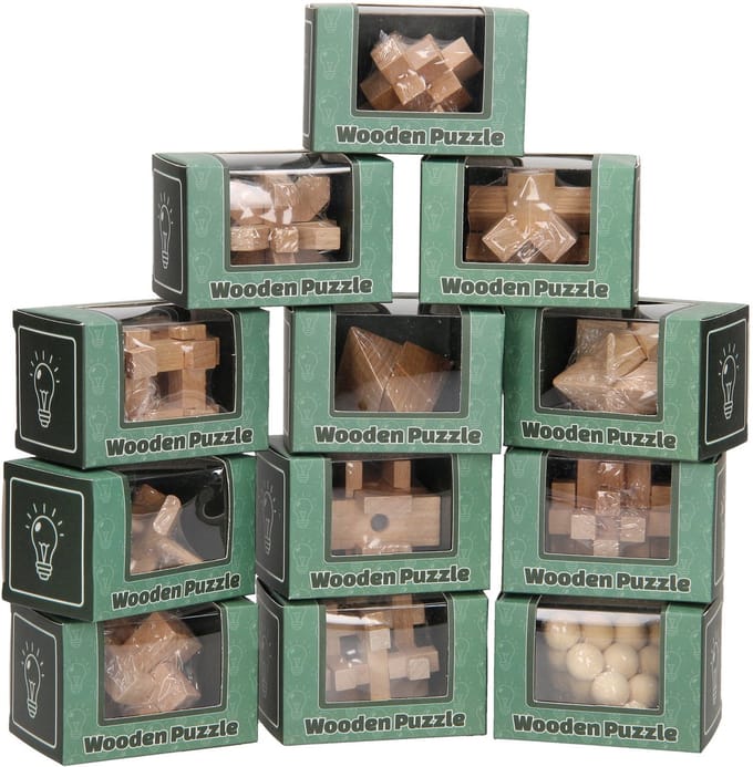 Denkpuzzel hout JohnToy - Breinbreker Johntoy (1 stuk )