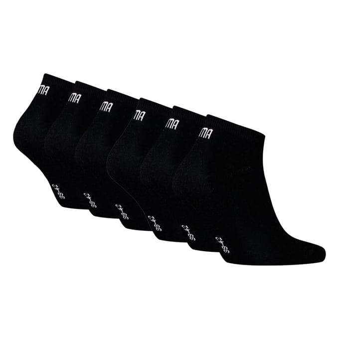 Puma - Unisex Sneakersokken - 6 Pack - Maat 43-46