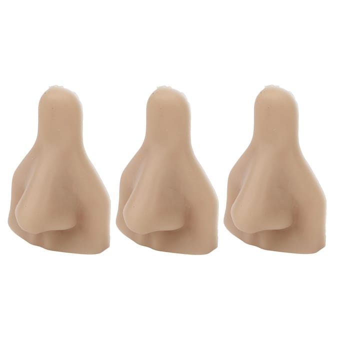 Lot de 3 modèles de nez en silicone souple et réutilisable, simulation 3D pour la pratique