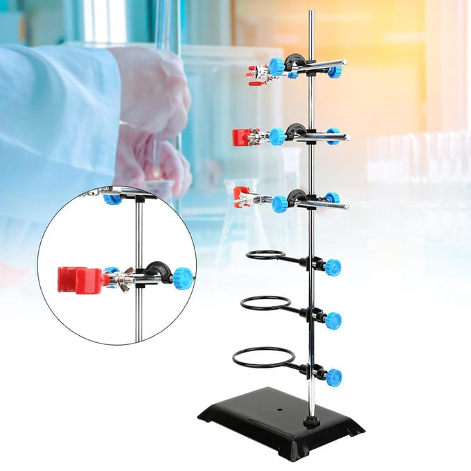 Laboratorium Ondersteuningsstandaard Beugel Chemische Kolfklem Laboratorium Experiment Instrument Schoolbenodigdheid gray