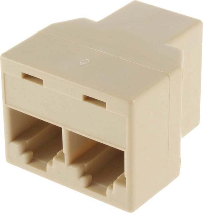 Netwerk kabel splitter (RJ45/ISDN)