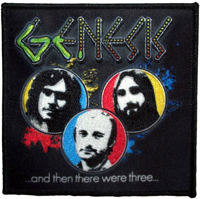 Genesis - And Then There Were Three Patch - Zwart