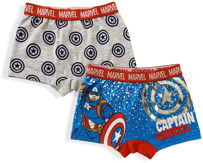 Avengers kinderboxershorts 2 stuks/pak 4/5 jaar