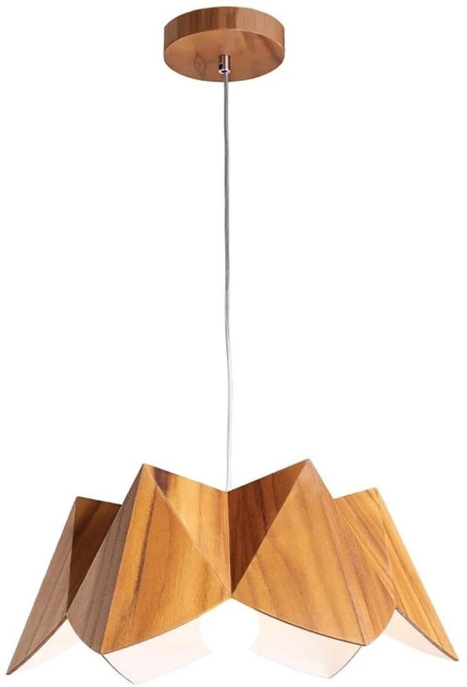 Accord Houten LED Hanglamp Physalis | 1X E27 Max 40W | Teak