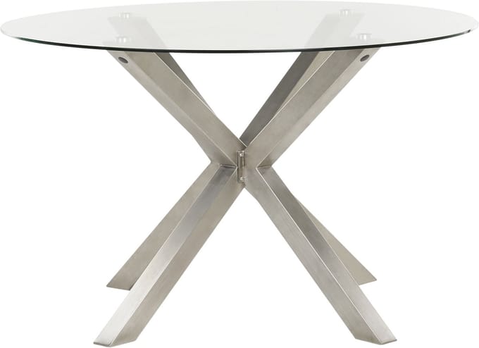 MALETTO - Tuintafel - Zilver - 120 cm - Roestvrijstaal