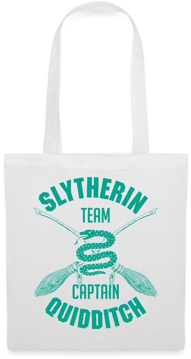 Harry Potter Slytherin Team Captain Quidditch Tas Van Stof Schoudertas