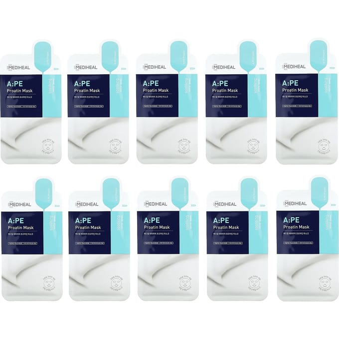 MEDIHEAL, A:PE Proatin Beauty Mask, 10 sheets, 25ml each white