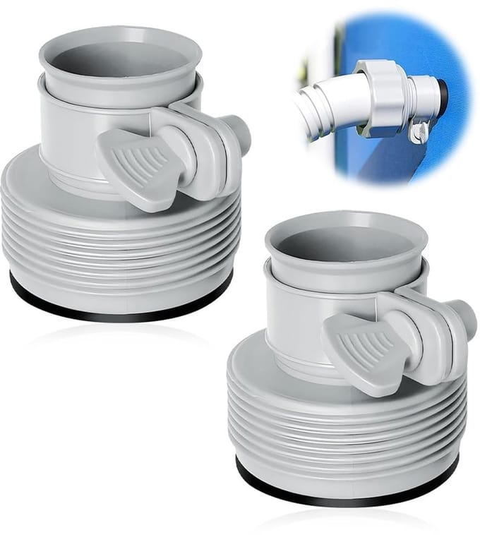 Dailygoods - Zwembad Slangadapter Type B - 2 Stuks voor Ø 32 & 38 mm Slangen