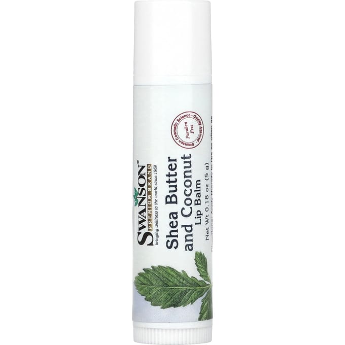 Lippenbalsem Shea Boter En Kokosnoot, 0,18 Oz (5 G) white