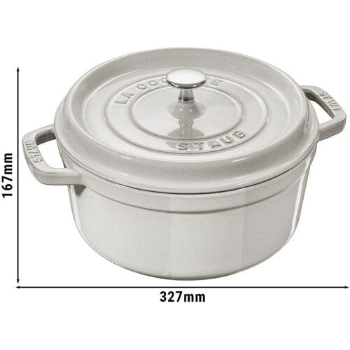 STAUB LA COCOTTE - Kookpot - Ø 260mm - Gietijzer - Witte truffel