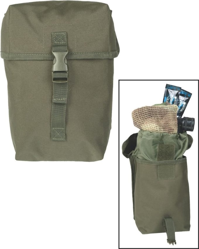 Mil-Tec Molle Utility pouch, large, legergroen