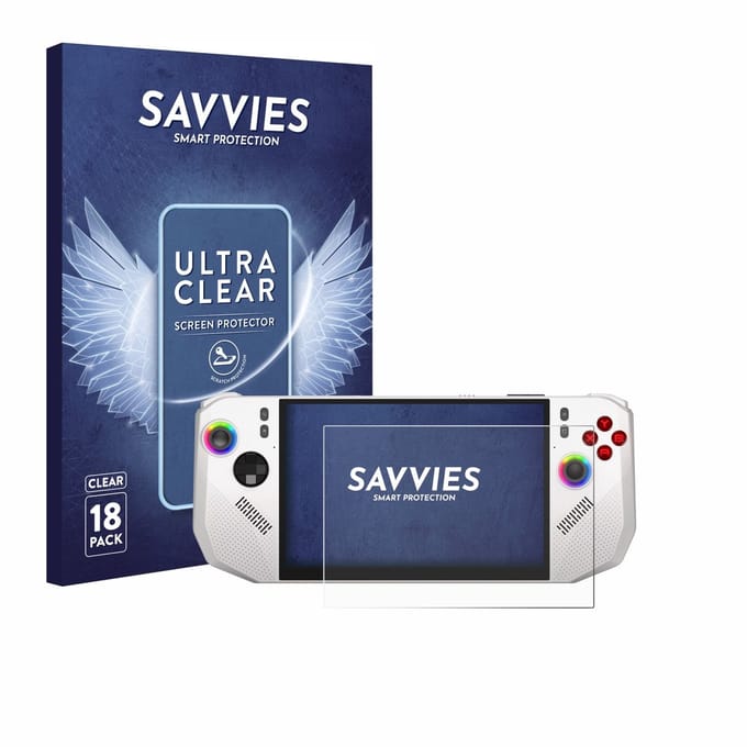 Savvies - Screenprotector voor MSI Claw A8 BZ2EM - Folie Beschermfolie transparant 18 Stuks