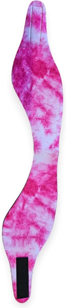 Hoofdband zwemmen tie dye Roze