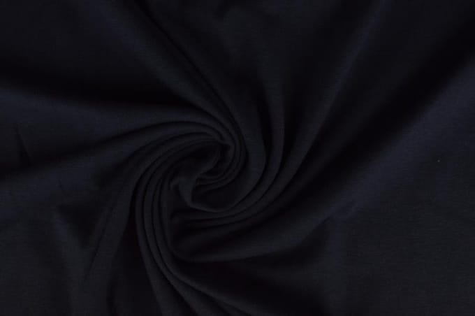Katoen tricot stof - Navy - 10 meter