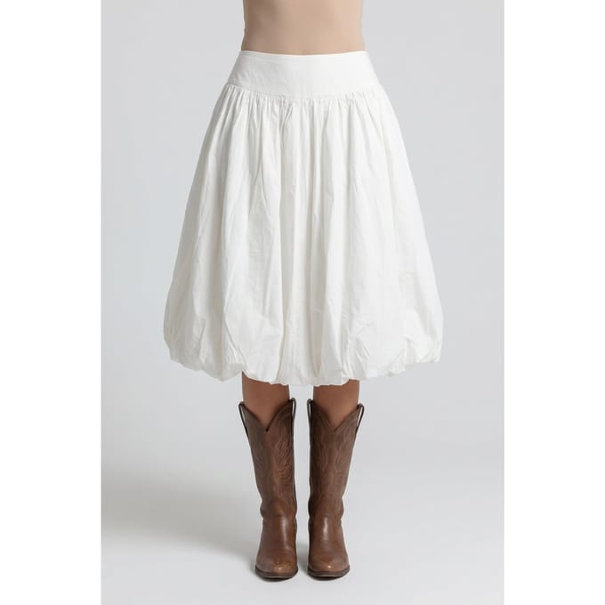 & Other Stories Sander Skirt White Größe: 42 | Midiröcke Outlet | Damen | Weiß
