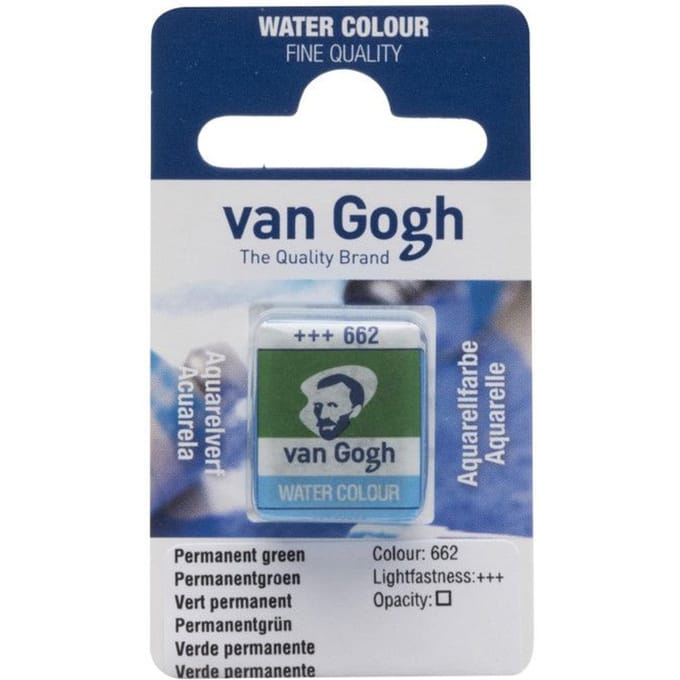 Peinture aquarelle van Gogh godet Vert permanent 662 vert