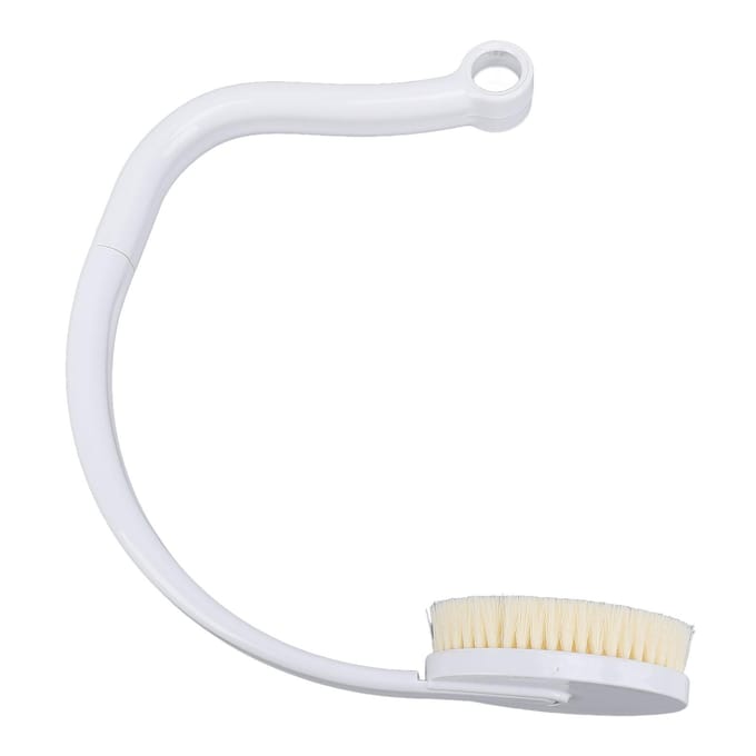 Brosse de Bain en Forme de U Manche Long Détachable Suspendable Corps U Laveur pour Mouvement Limité du Bras white